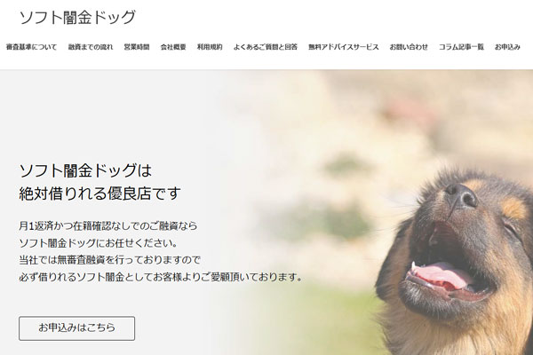 ソフト闇金ドッグの申込画面とLINEヒアリングのイメージ図