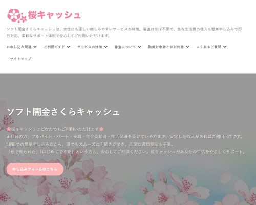 ソフト闇金さくらキャッシュの審査基準と利息プランの解説図